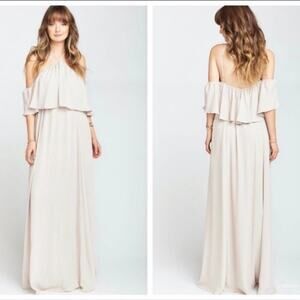 Show Me Your Mumu Rebecca ruffle maxi dress SHOW ME THE RING SMYM NEW MED FLAWED